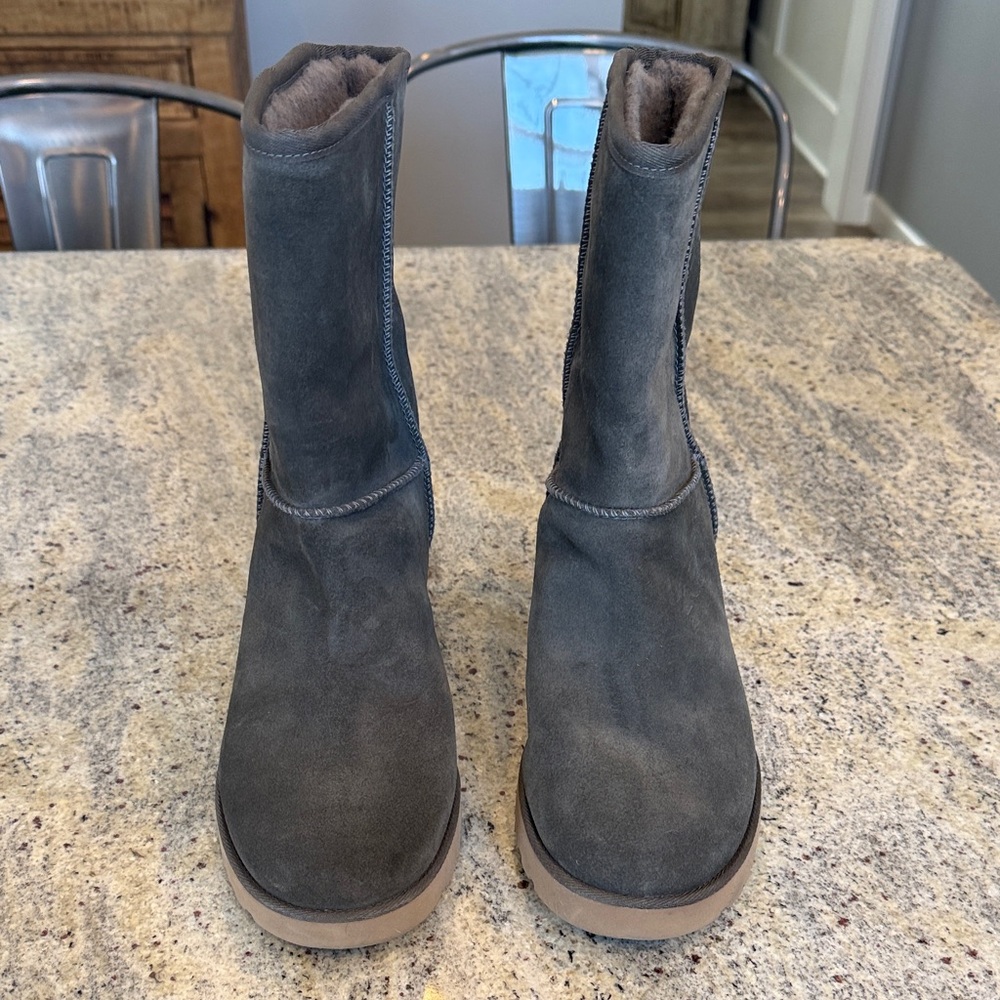 Ugg Femme Gray Suede Boots